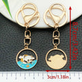 Bamboo Panda Enamel Keychains with Dual Clasps, 9 Designs view 7