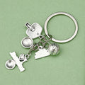 Basketball Charm Keychains in 26 Pictured Variations for Bags and Keys view 4
