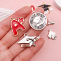 Alloy Metallic Graduation Theme and Graduation Cap Metal Charms with 13 Listed Options view 4