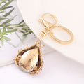 Rhinestone Ladybug Keychain Gold Tone Three Colors view 4
