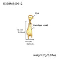 Gold Stainless Steel Religious Charm Necklace Pendants view 9