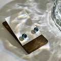 Six Color Round Crystal Look Magnetic Stud Earrings view 9
