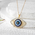 Turkish Evil Eye Rhinestone Pendant Necklaces Gold Silver 8 Styles view 9