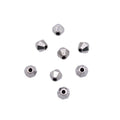 Tiny Faceted Cube Small Hole Metal Beads in Six Finishes view 3