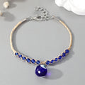 Braided Cord Colorful and Blue Evil Eye Adjustable Bracelets view 3