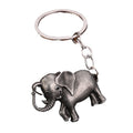 Elephant Metal Keychain in Four Finish Colors with Split Ring view 5