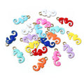Tiny Enamel Seahorse Metal Charms in Ten Color Options view 3