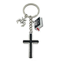 Cross and Angel Charm Keychains in 15 Pictured Variations for Bags and Keys view 7