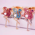 Pink Rhinestone Flamingo Keychain, Zinc Alloy, 6.9 by 12.6 cm view 9