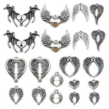 Vintage Metallic Heart Metal Charms with 11 Listed Options