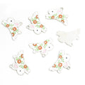 Enamel-Look Gold Silver Flower Alloy Pendant Components in 2 Styles view 6