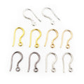 Simple Fishhook Earring Wires with Ball and Loop in Five Finishes view 1