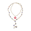 Colorful Bead and Enamel Flower Layered Necklaces Fashion Jewelry view 5