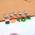 Resin Christmas Charm Keychains Lobster Clasp 10 Styles view 3