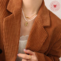 Geometric Twisted Tube Bar Pendant Necklace Snake Chain view 3