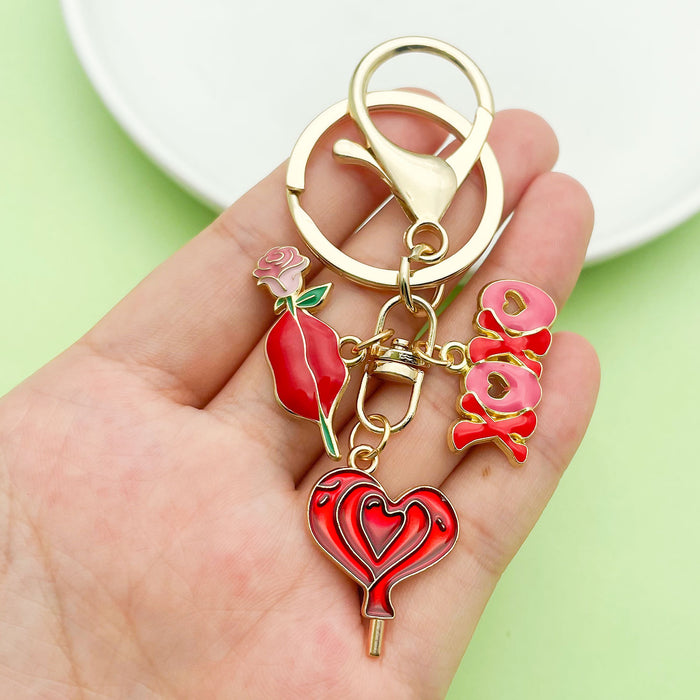 Lip Charm Keychains in 35 Pictured Variations for Bags and Keys