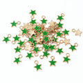 Tiny Enamel Star Metal Charms in Eleven Color Options view 11