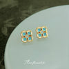 Blue Quatrefoil