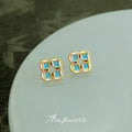 Enamel Glaze Chinese Style Flower Stud Earrings Ten Styles view 9