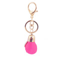 Rose Flower Keychain With Gold Tone Split Ring And Lobster Clasp view 5