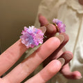 Three Mixed Colorful Flower Rings With Enamel Or Beaded Clusters view 8