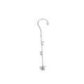 Silver Butterfly Crystal Look Long Chain Pendant Necklace view 5