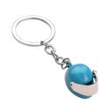 Mini Motorcycle Helmet Keychain, Five Color Options view 5