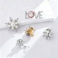 Gold Tone Silver Tone Flower Crystal Sixteen Designs Metal Brooch Pin view 2