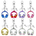 Eight-Color Headphone and Music Note Clip Keychain Collection view 5