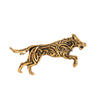 Gold Wolf Head