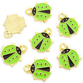 Enamel-Look Silver Gold Ladybug Alloy Charms in 14 Styles view 11