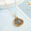 Crystal Evil Eye Pendant Necklaces in Three Gold and Silver Designs view 6