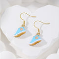 Gold Enamel UK Guard Boot Heel Sneaker Earrings 5 Styles view 3