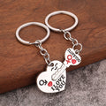 Cupid Heart Arrow Zinc Alloy Couple Keychain Valentine's Gift