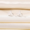 Stainless Steel Airplane Stud Earrings in Gold and Silver Tone view 3