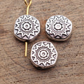 Sun-Pattern Round Small-Hole Beads in Seven Size and Finish Styles view 2