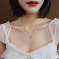 Puffy Heart Pendant Necklace Gold Rose Steel Fine Cable Chain view 8