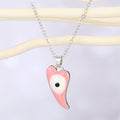 Silver Tone Chili Pepper Evil Eye Pendant Necklaces in Two Colors view 4