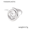 Spiral Ring and Pendant Necklace Collection in Gold and Silver Tone view 8