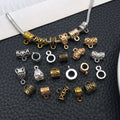 Antique Silver Gold-Tone Spacer Bead Metal Beads with 6 Listed Options view 3