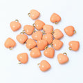 Colorful Enamel Mini Heart Charms in Nine Color Options view 11
