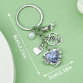 Rose, Sunflower and Flower Charm Keychains Featuring Heart Across 18 Pictured Variations view 3