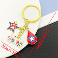 Independence Day Star and Flag Enamel Keychains, 8 Designs view 6