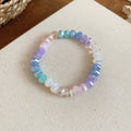 Pastel Bead Bracelet Shell Drop Earrings Beaded Necklace Pieces view 6