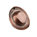 Zinc Alloy Cowboy Hat Charm Antique Finish Four Colors view 5