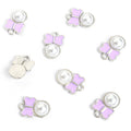 Pearl Bow Charms in Gold and Silver Tones, Six Enamel Colors view 11