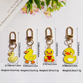 Yellow Duck Figure Gold Tone Clip Charms in Four Designs view 4