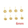 Gold Hammered 6mm