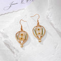 Gold Resin Dried Flower Crown Balloon Earrings 7 Styles view 7