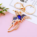 Jeweled Phoenix Keychains with Fortune Cords and Loose Heart Loops view 9